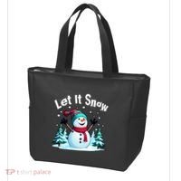 Let It Snow Snowman Tote Bag thumb 3