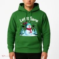 Let It Snow Snowman Hoodie thumb 2