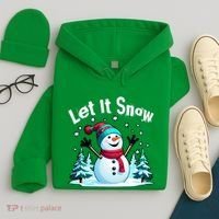 Let It Snow Snowman Hoodie thumb 4