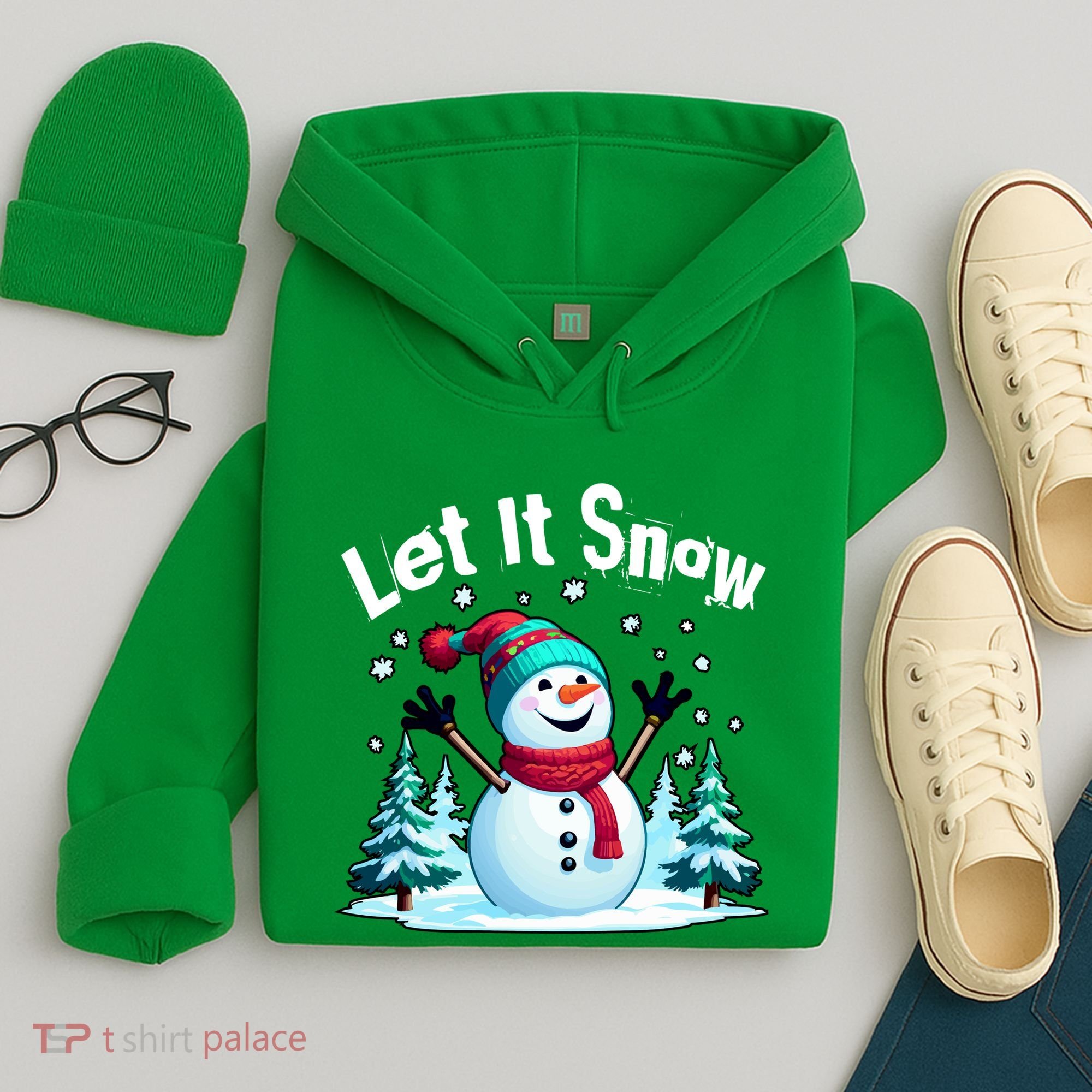 Let It Snow Snowman Hoodie