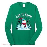 Let It Snow Snowman Long Sleeve Shirt thumb 0