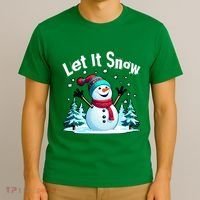 Let It Snow Snowman T-Shirt thumb 3