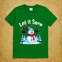 Let It Snow Snowman T-Shirt thumb 5
