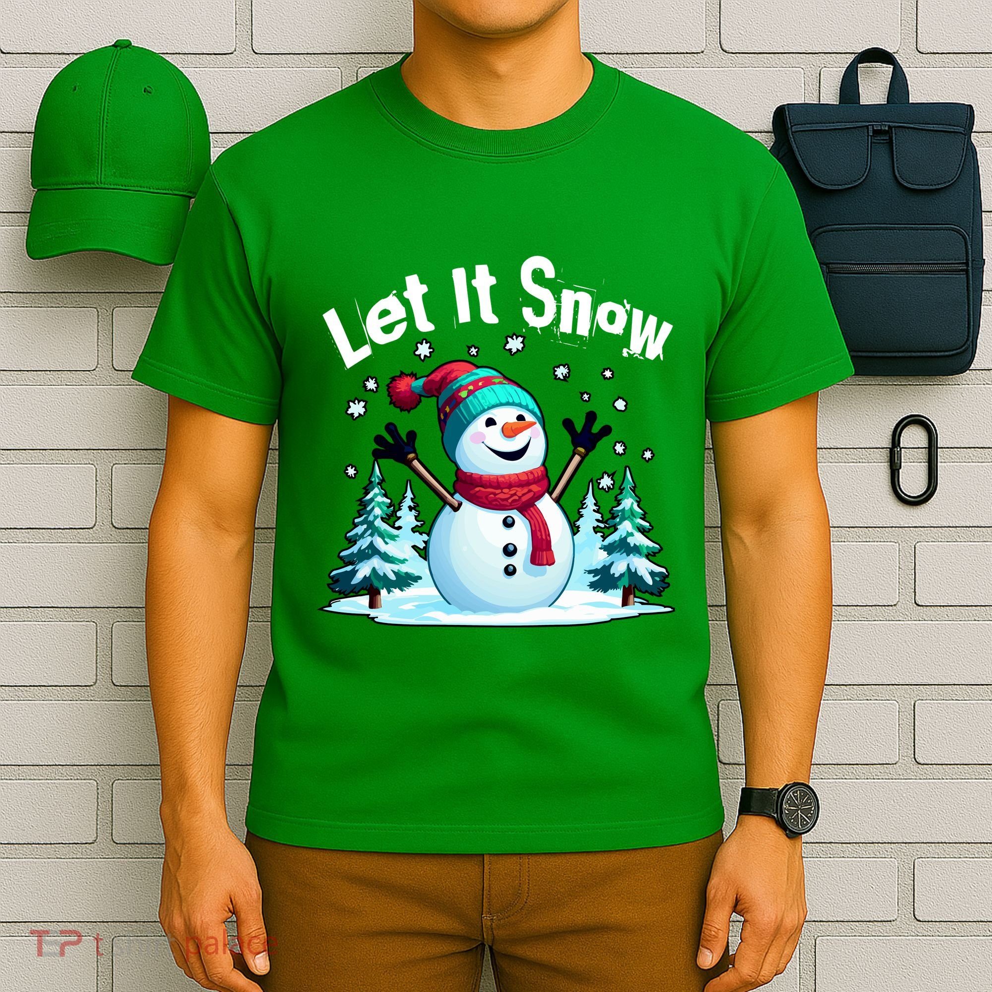 Let It Snow Snowman T-Shirt