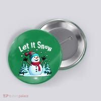 Let It Snow Snowman Button thumb 0