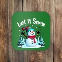 Let It Snow Snowman Coaster thumb 0