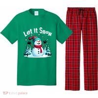 Let It Snow Snowman Pajama Set thumb 0