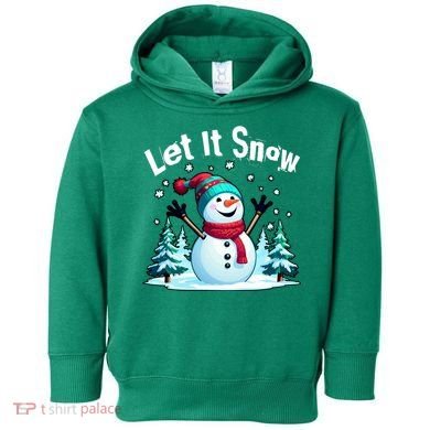 Let It Snow Snowman Toddler Hoodie
