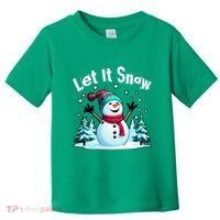 Let It Snow Snowman Toddler T-Shirt thumb 0