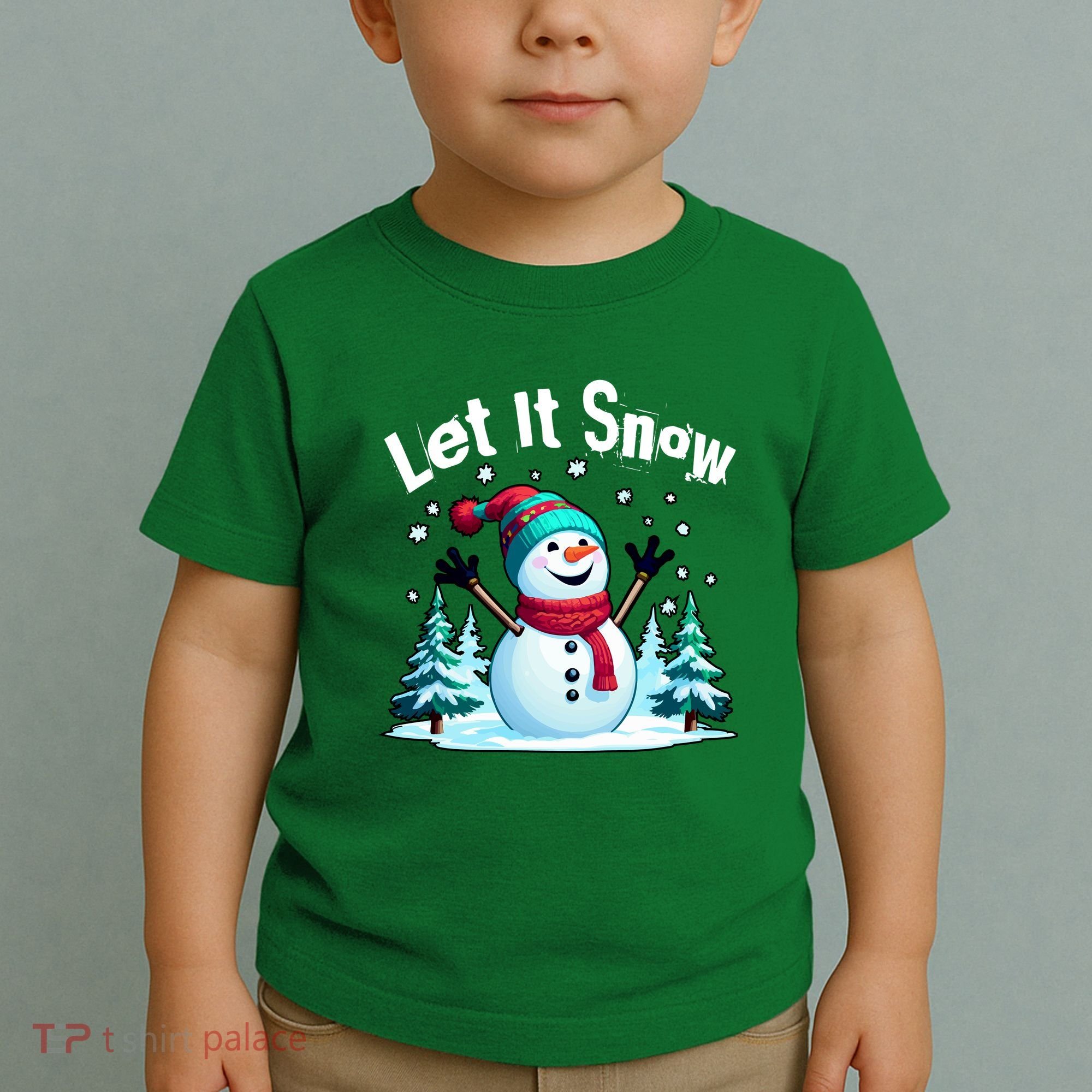Let It Snow Snowman Toddler T-Shirt