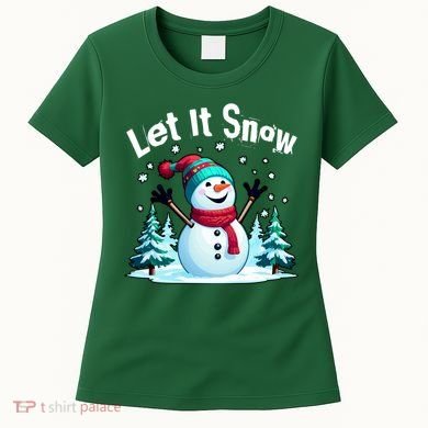 Let It Snow Snowman Women's T-Shirt