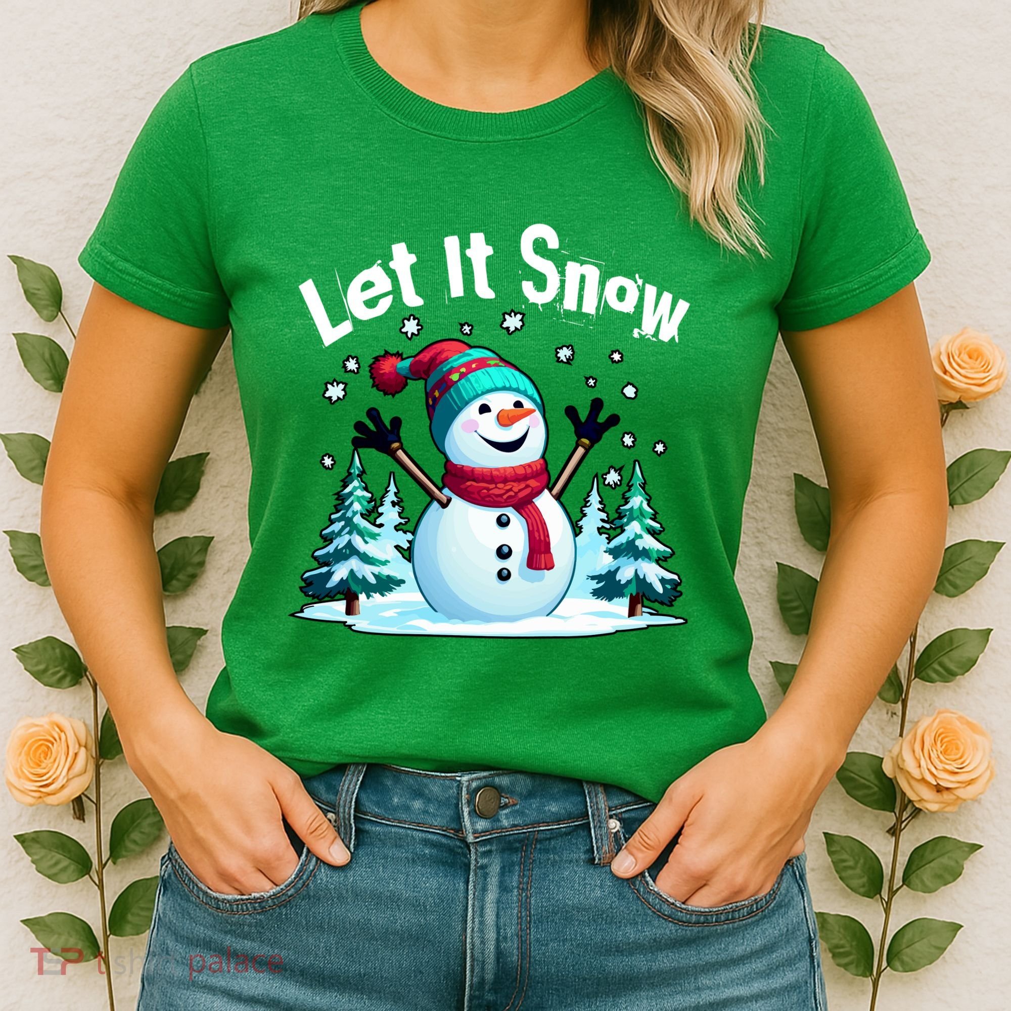 Let It Snow Snowman Women's T-Shirt