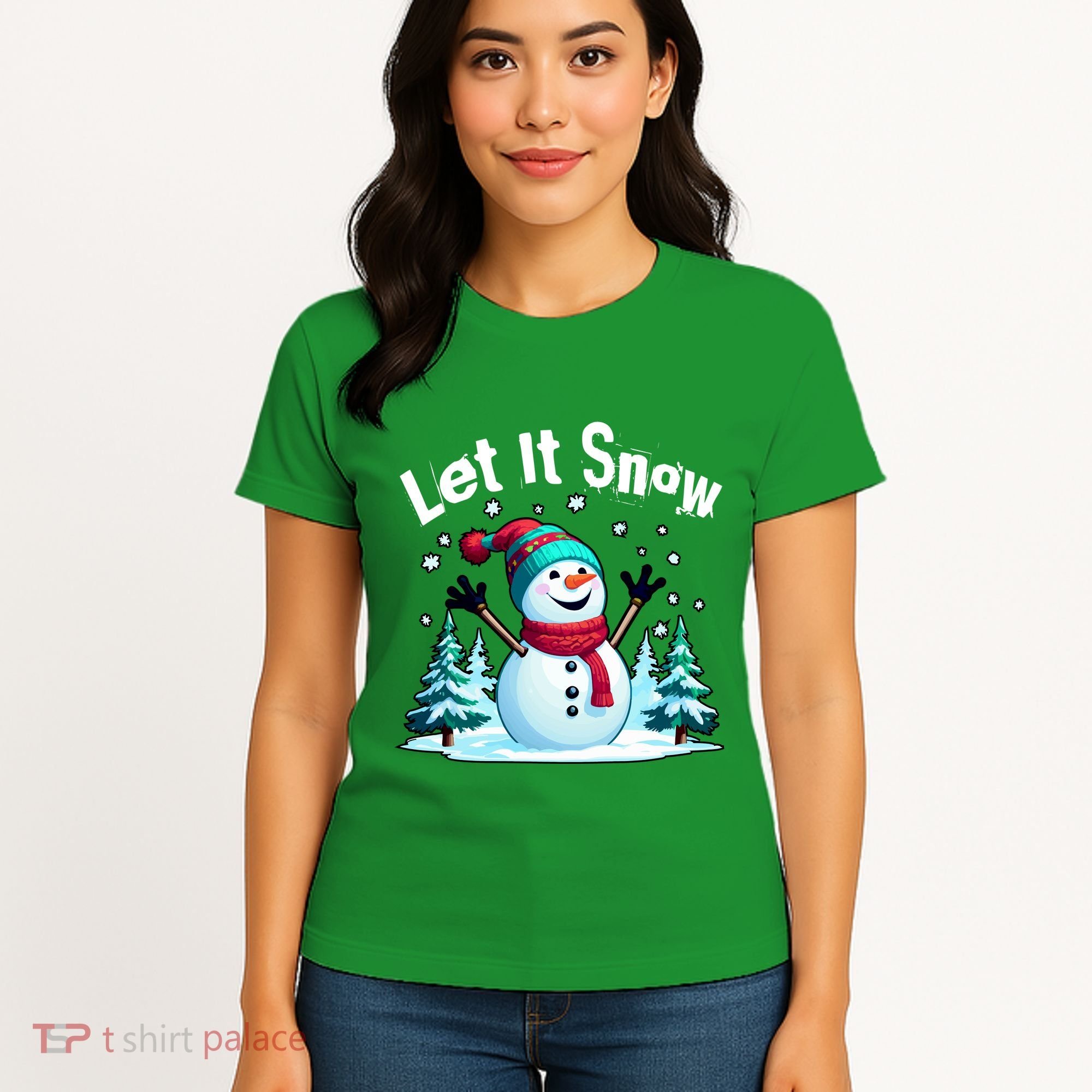 Let It Snow Snowman Women's T-Shirt