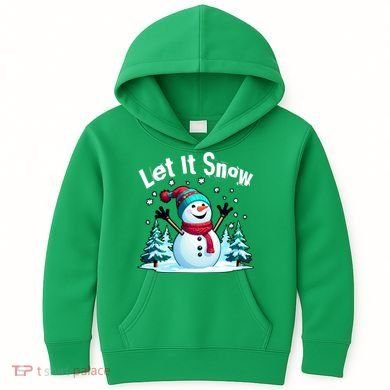 Let It Snow Snowman Kids Hoodie
