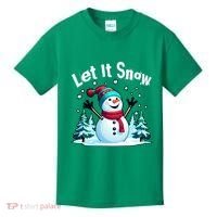 Let It Snow Snowman Kids T-Shirt thumb 0