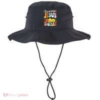 Life Is Scary Without Jesus Christian Faith Halloween Bucket Hat thumb 0