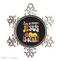 Life Is Scary Without Jesus Christian Faith Halloween Ornament thumb 0