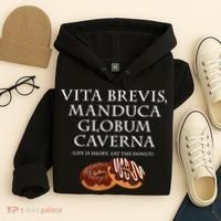 Life Is Short, Eat The Donut Latin Language Hoodie thumb 4
