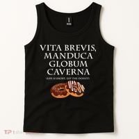 Life Is Short, Eat The Donut Latin Language Tank Top thumb 2