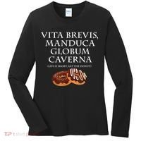 Life Is Short, Eat The Donut Latin Language Women's Long Sleeve Shirt thumb 0