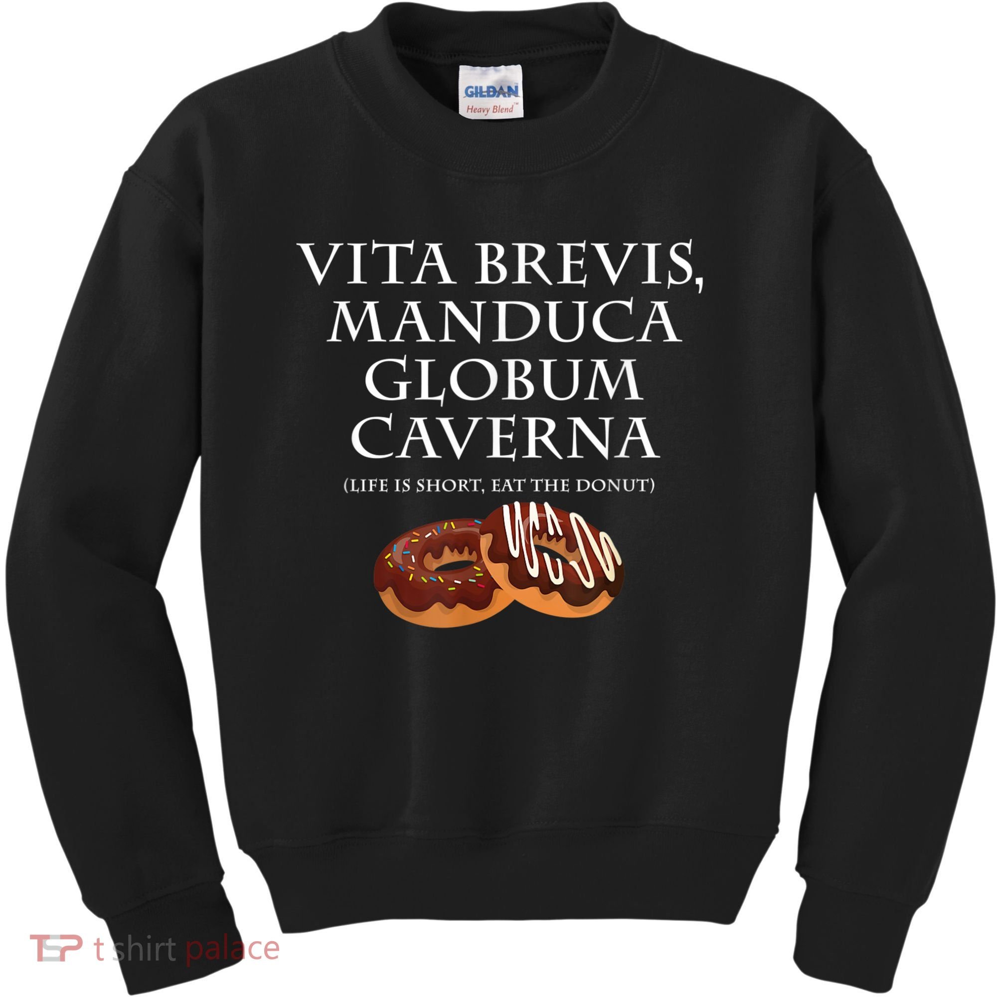 Life Is Short, Eat The Donut Latin Language Kids Sweatshirt