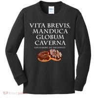 Life Is Short, Eat The Donut Latin Language Kids Long Sleeve Shirt thumb 0