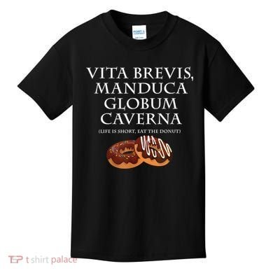 Life Is Short, Eat The Donut Latin Language Kids T-Shirt