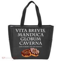 Life Is Short, Eat The Donut Latin Language Tote Bag thumb 0