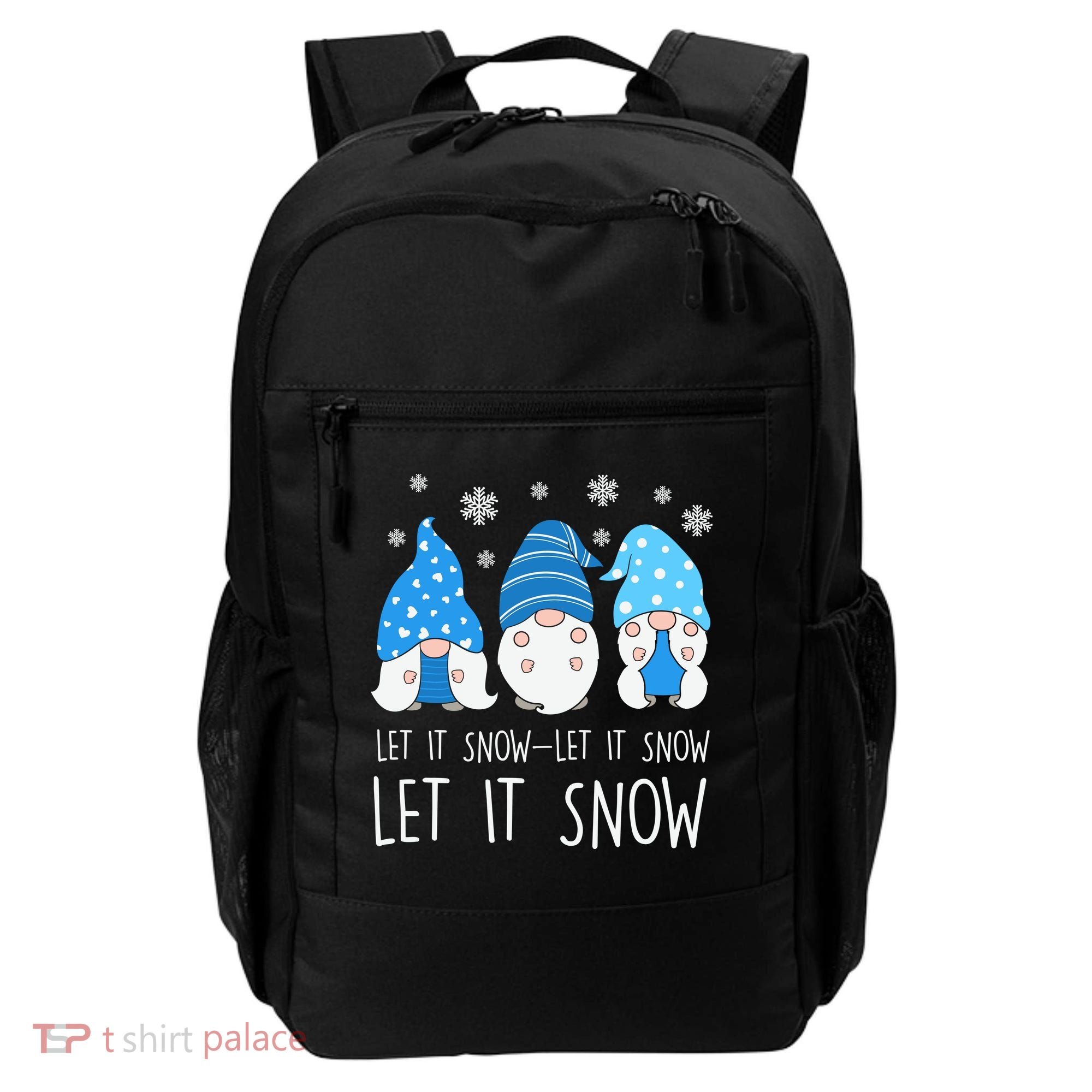 Let It Snow Gnomes Winter Holiday Cute Backpack
