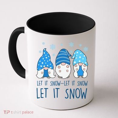 Let It Snow Gnomes Winter Holiday Cute Coffee Mug