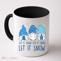 Let It Snow Gnomes Winter Holiday Cute Coffee Mug thumb 0