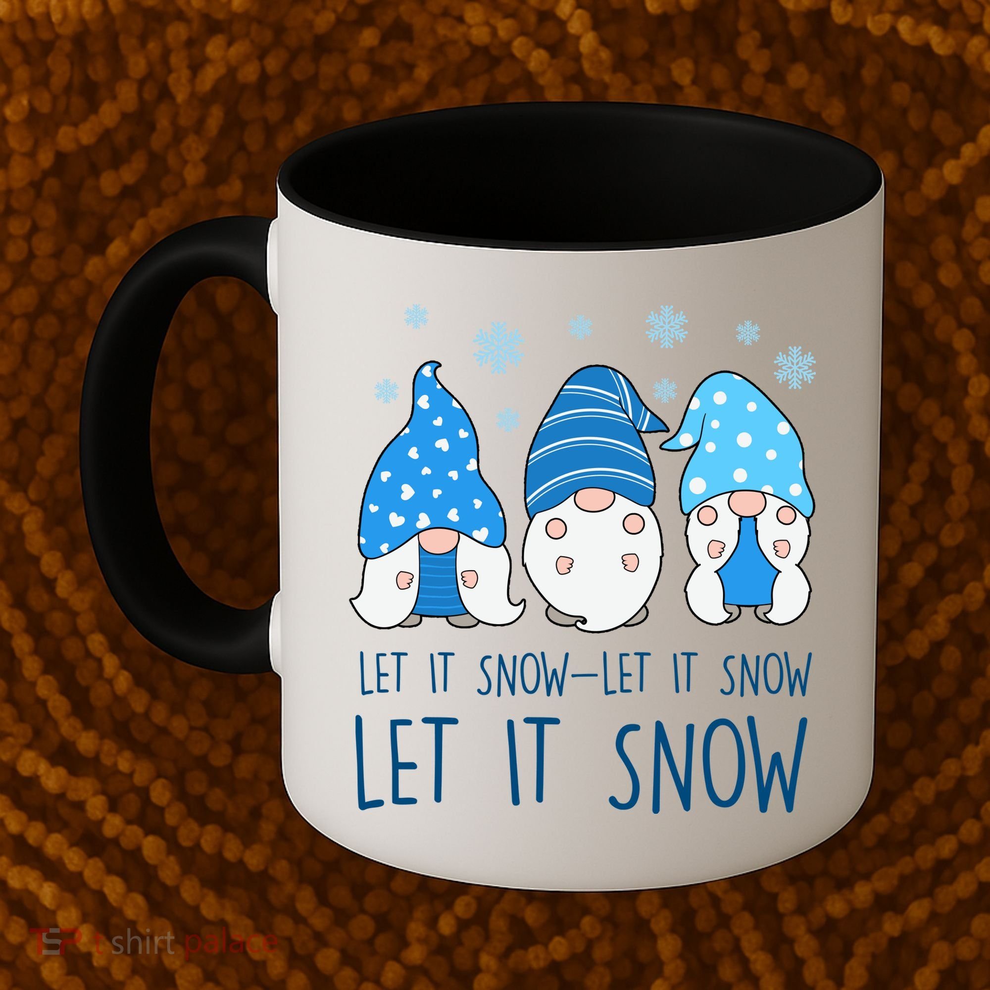 Let It Snow Gnomes Winter Holiday Cute Coffee Mug