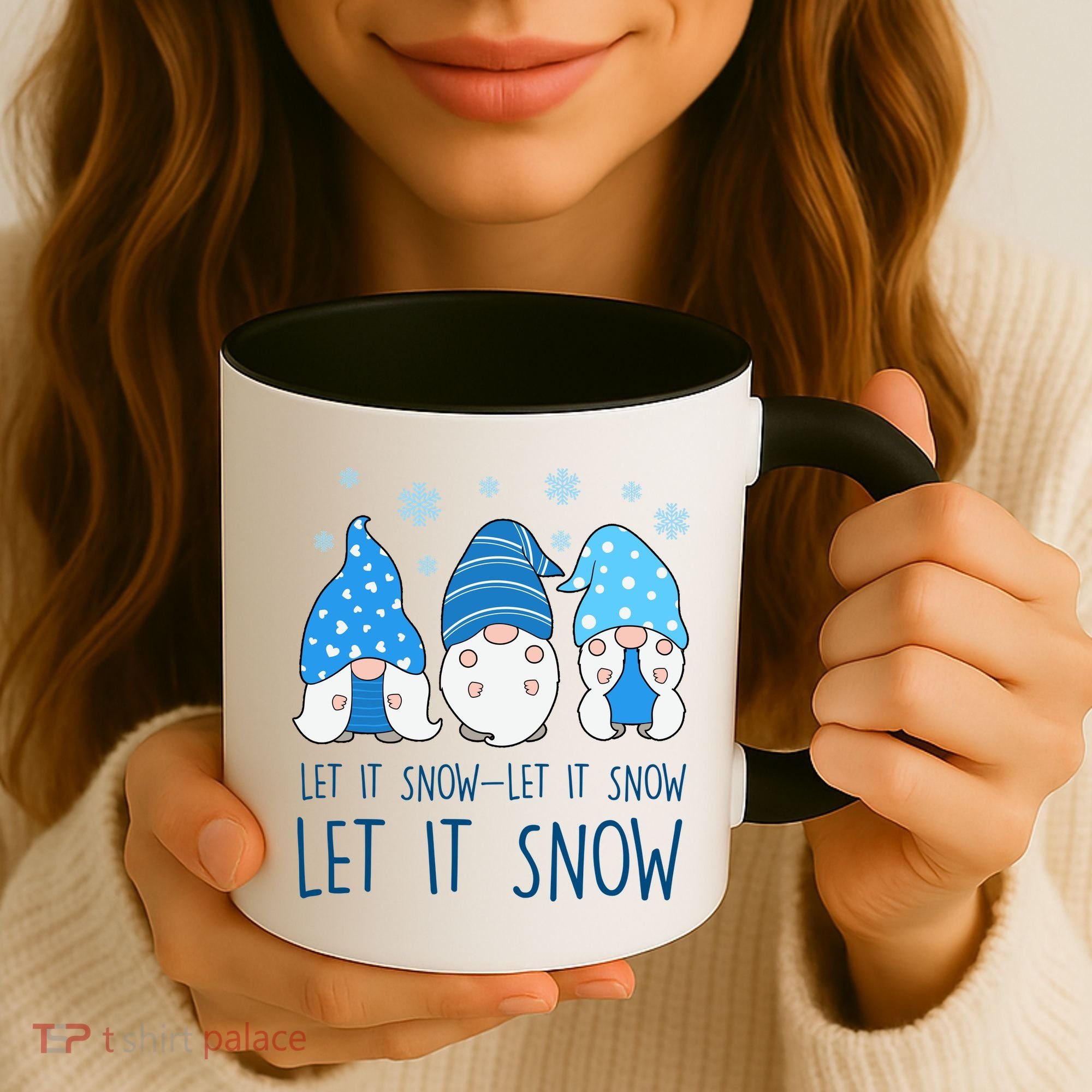 Let It Snow Gnomes Winter Holiday Cute Coffee Mug
