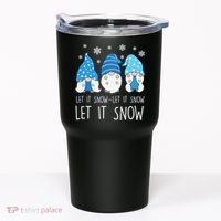 Let It Snow Gnomes Winter Holiday Cute Tumbler thumb 0