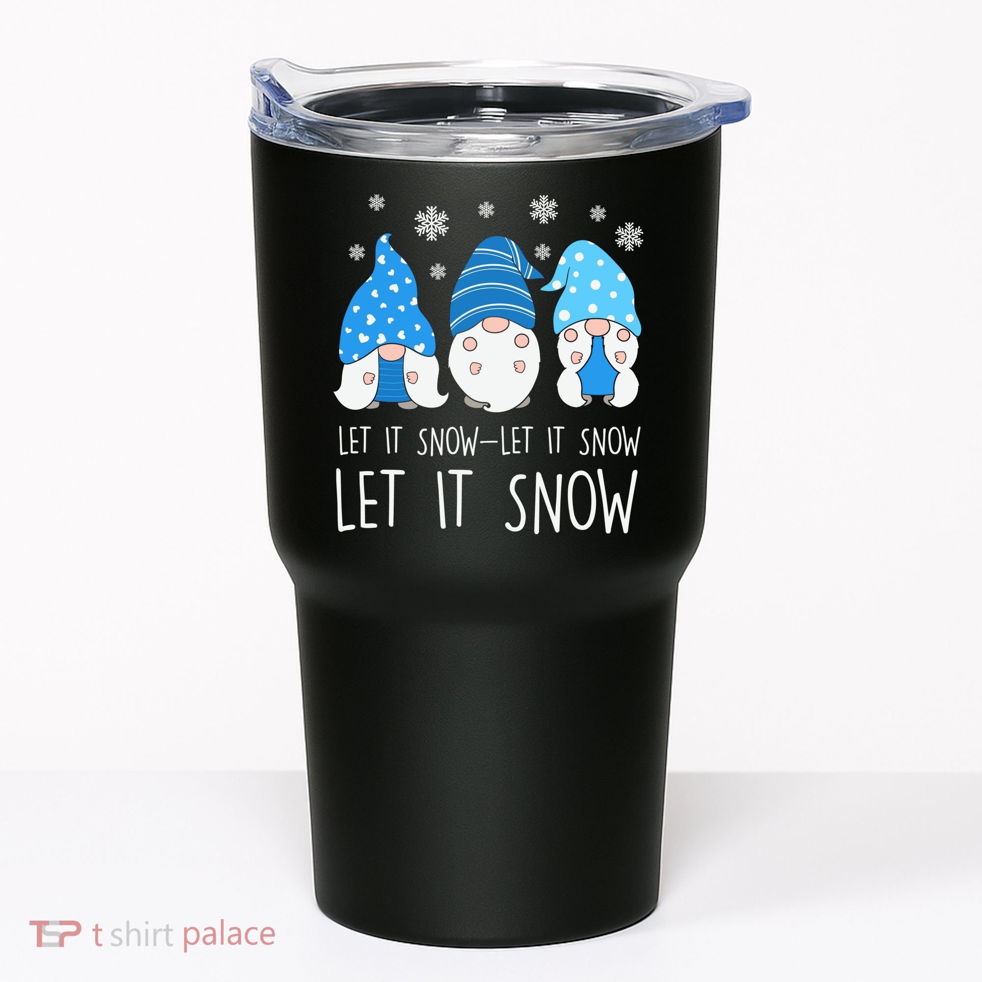 Let It Snow Gnomes Winter Holiday Cute Tumbler