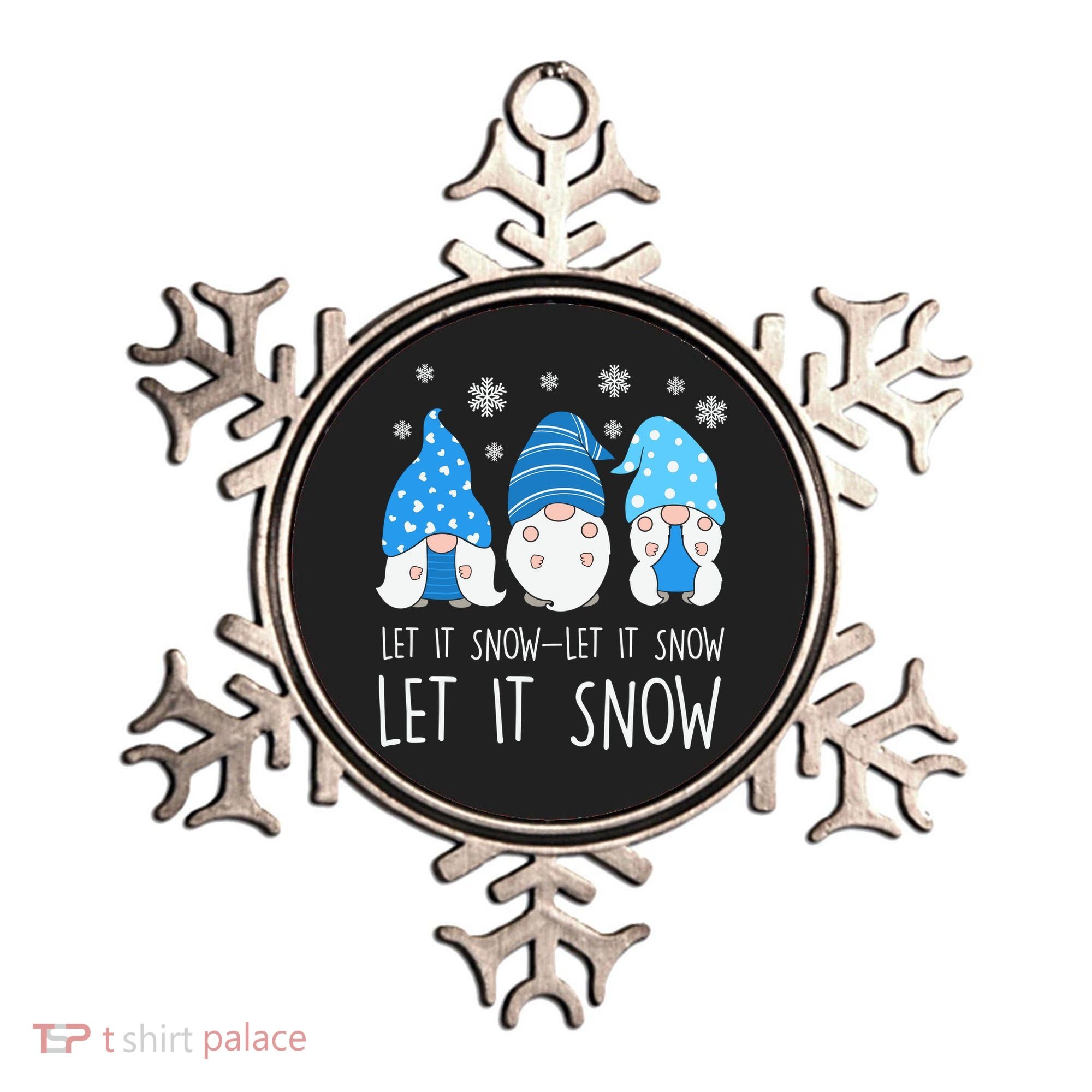 Let It Snow Gnomes Winter Holiday Cute Ornament