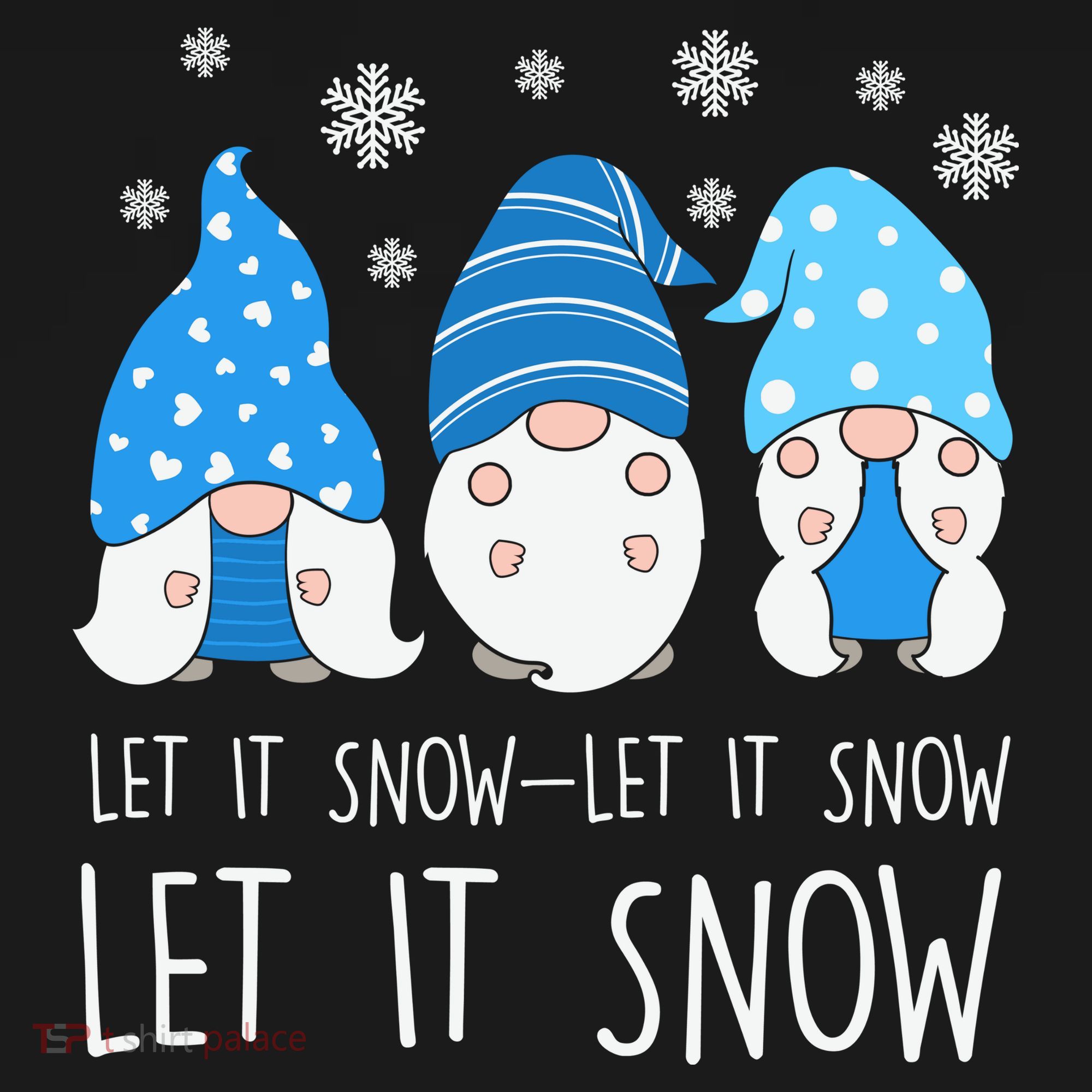 Let It Snow Gnomes Winter Holiday Cute Ornament