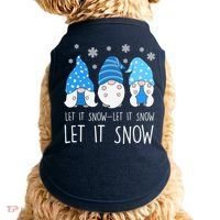 Let It Snow Gnomes Winter Holiday Cute Doggie Tank thumb 0