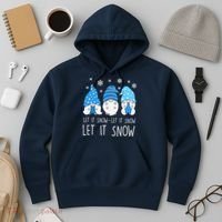 Let It Snow Gnomes Winter Holiday Cute Hoodie thumb 3