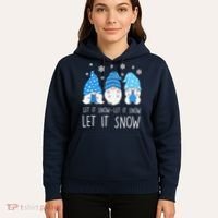 Let It Snow Gnomes Winter Holiday Cute Hoodie thumb 5