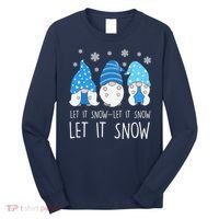 Let It Snow Gnomes Winter Holiday Cute Long Sleeve Shirt thumb 0