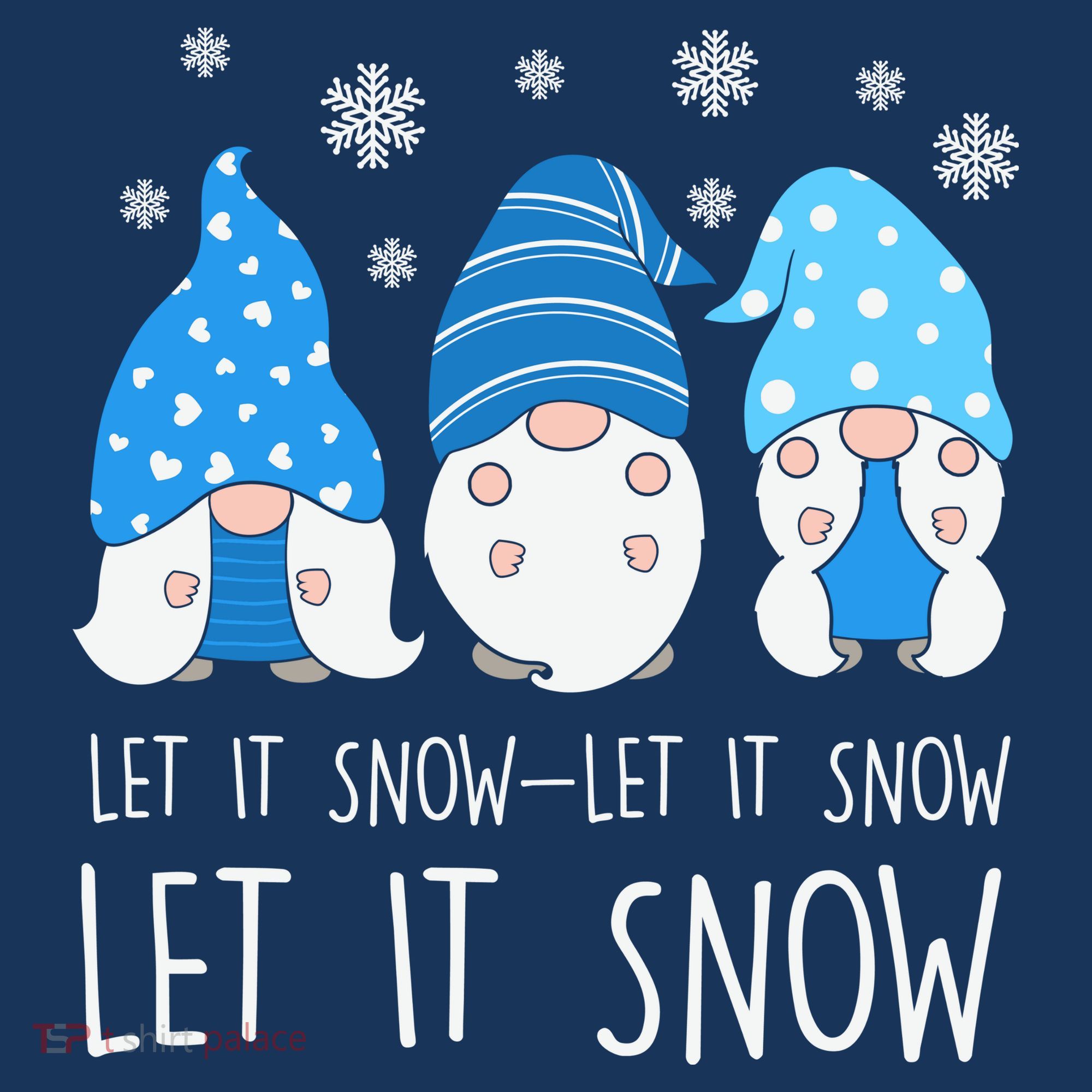 Let It Snow Gnomes Winter Holiday Cute Apron