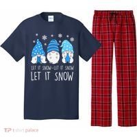 Let It Snow Gnomes Winter Holiday Cute Pajama Set thumb 0