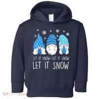 Let It Snow Gnomes Winter Holiday Cute Toddler Hoodie thumb 0
