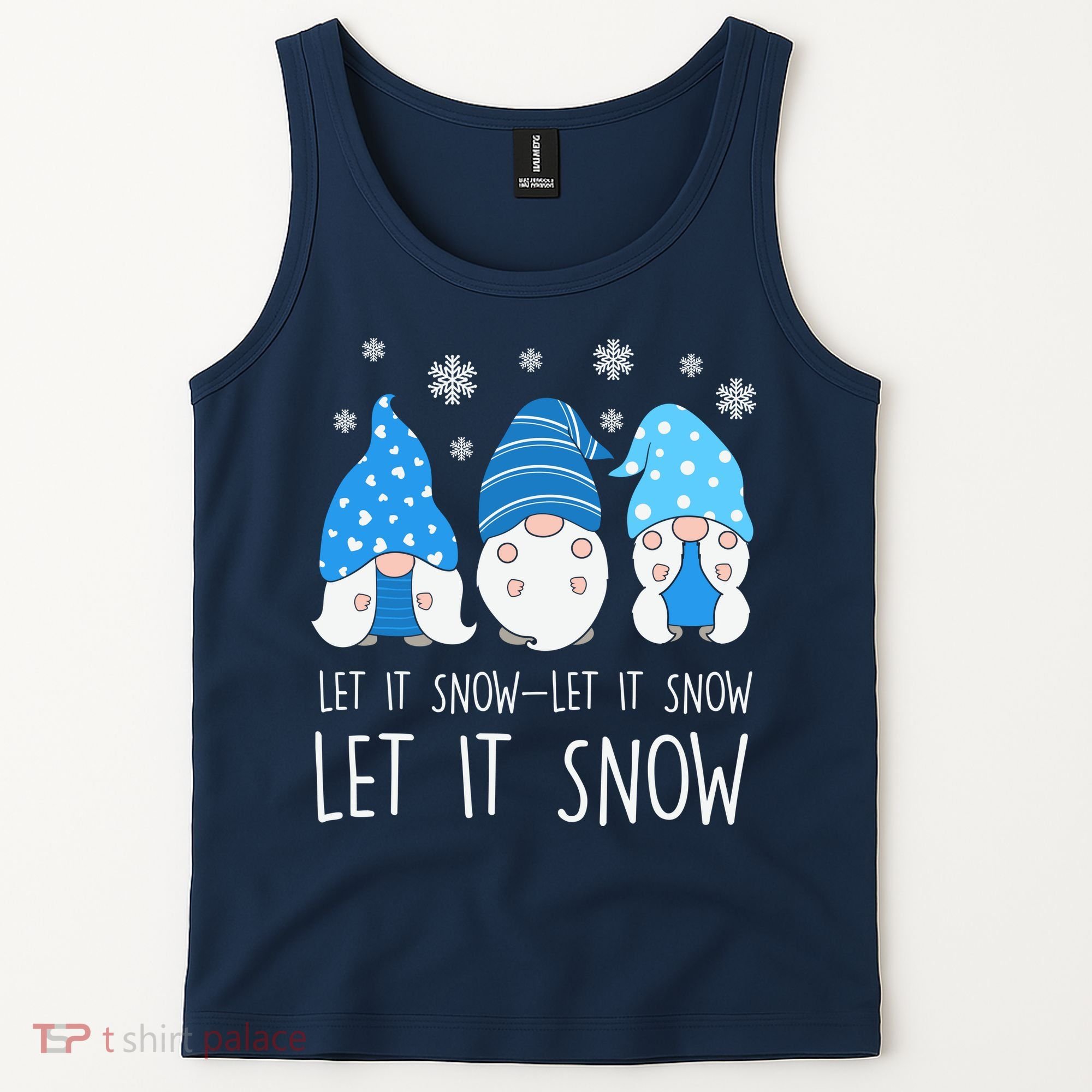 Let It Snow Gnomes Winter Holiday Cute Tank Top