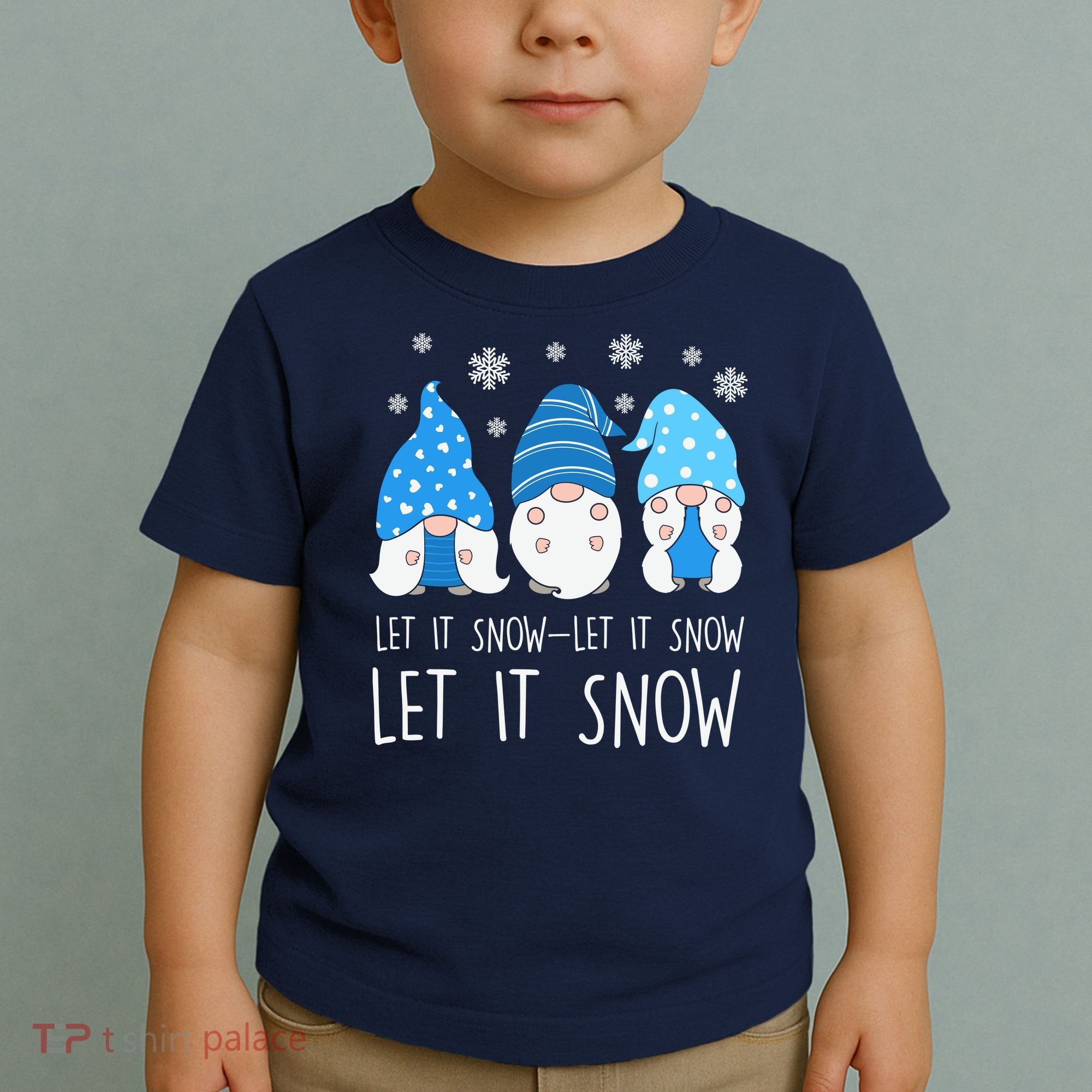 Let It Snow Gnomes Winter Holiday Cute Toddler T-Shirt