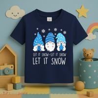 Let It Snow Gnomes Winter Holiday Cute Toddler T-Shirt thumb 3