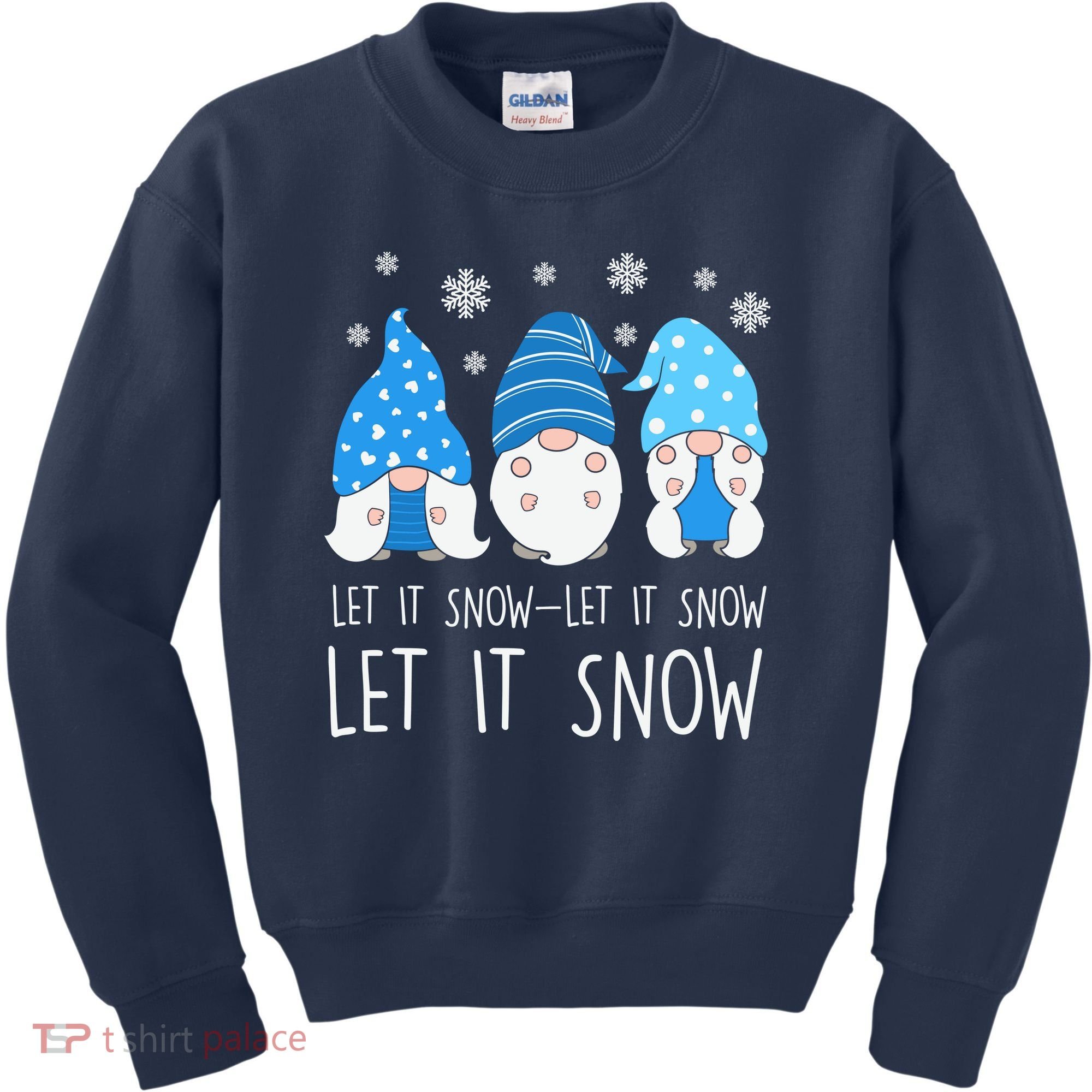 Let It Snow Gnomes Winter Holiday Cute Kids Sweatshirt