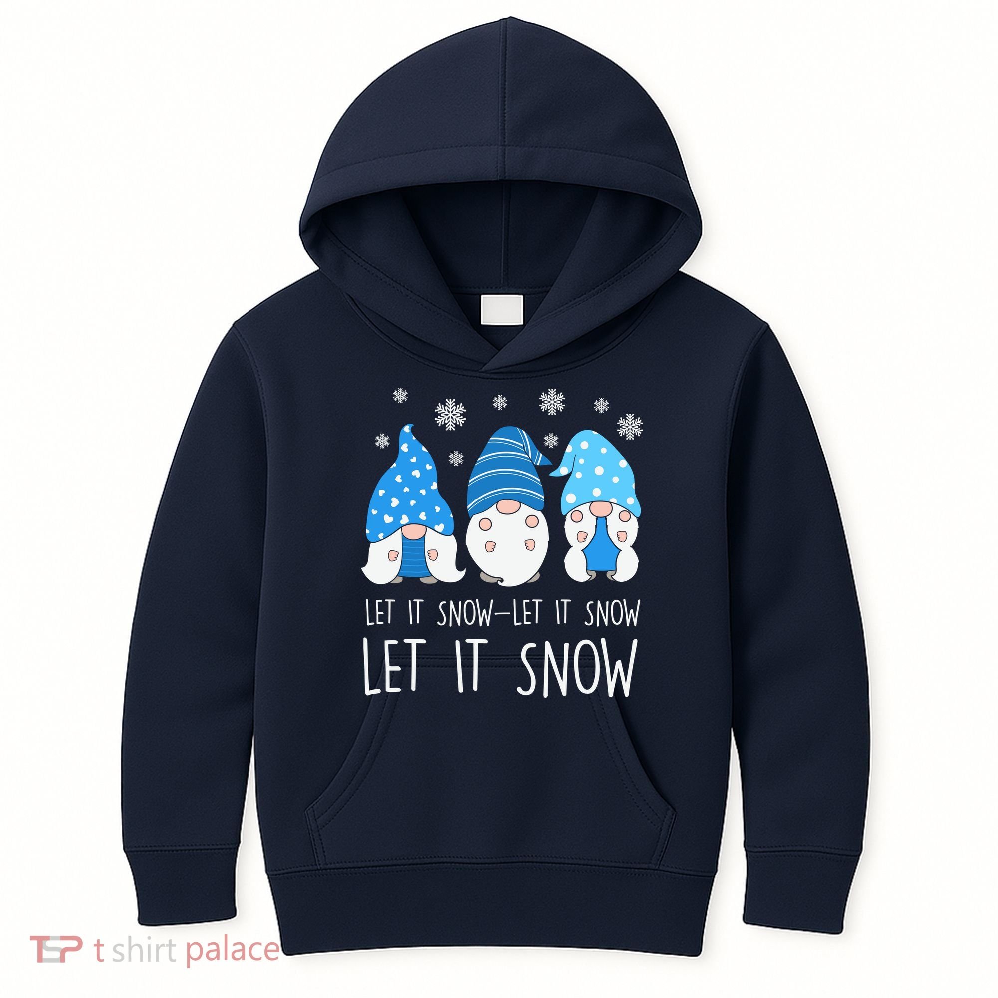 Let It Snow Gnomes Winter Holiday Cute Kids Hoodie