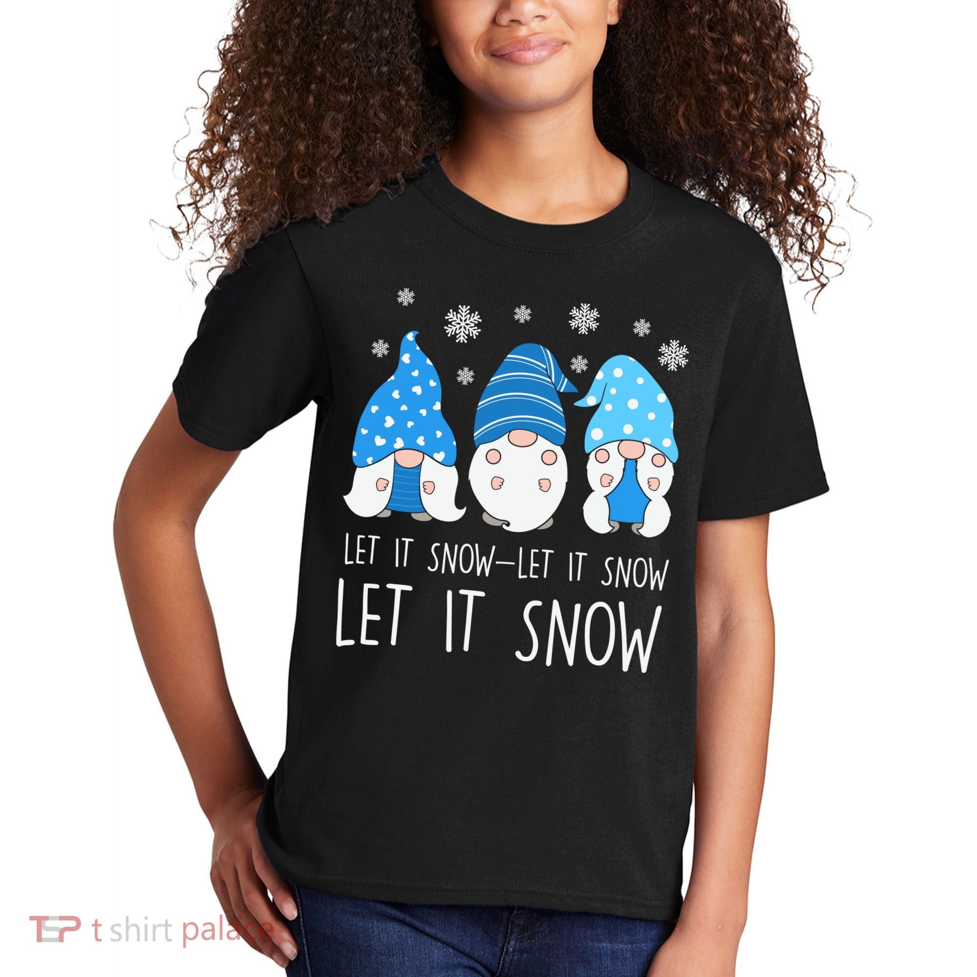 Let It Snow Gnomes Winter Holiday Cute Kids T-Shirt